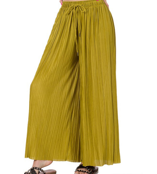 BECCA PANTS OLIVE MUSTARD