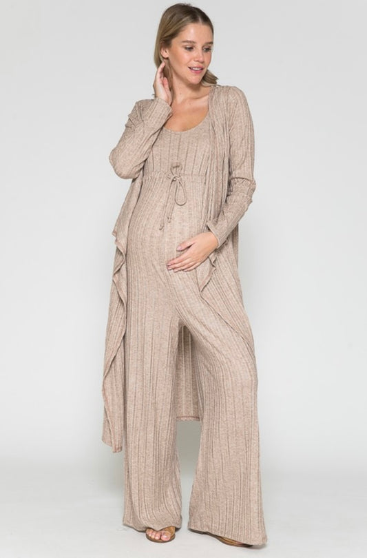 Allie jumpsuit set beige